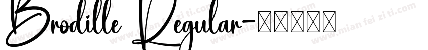Brodille Regular字体转换